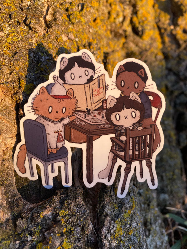 dnd strange cats- limited run sticker