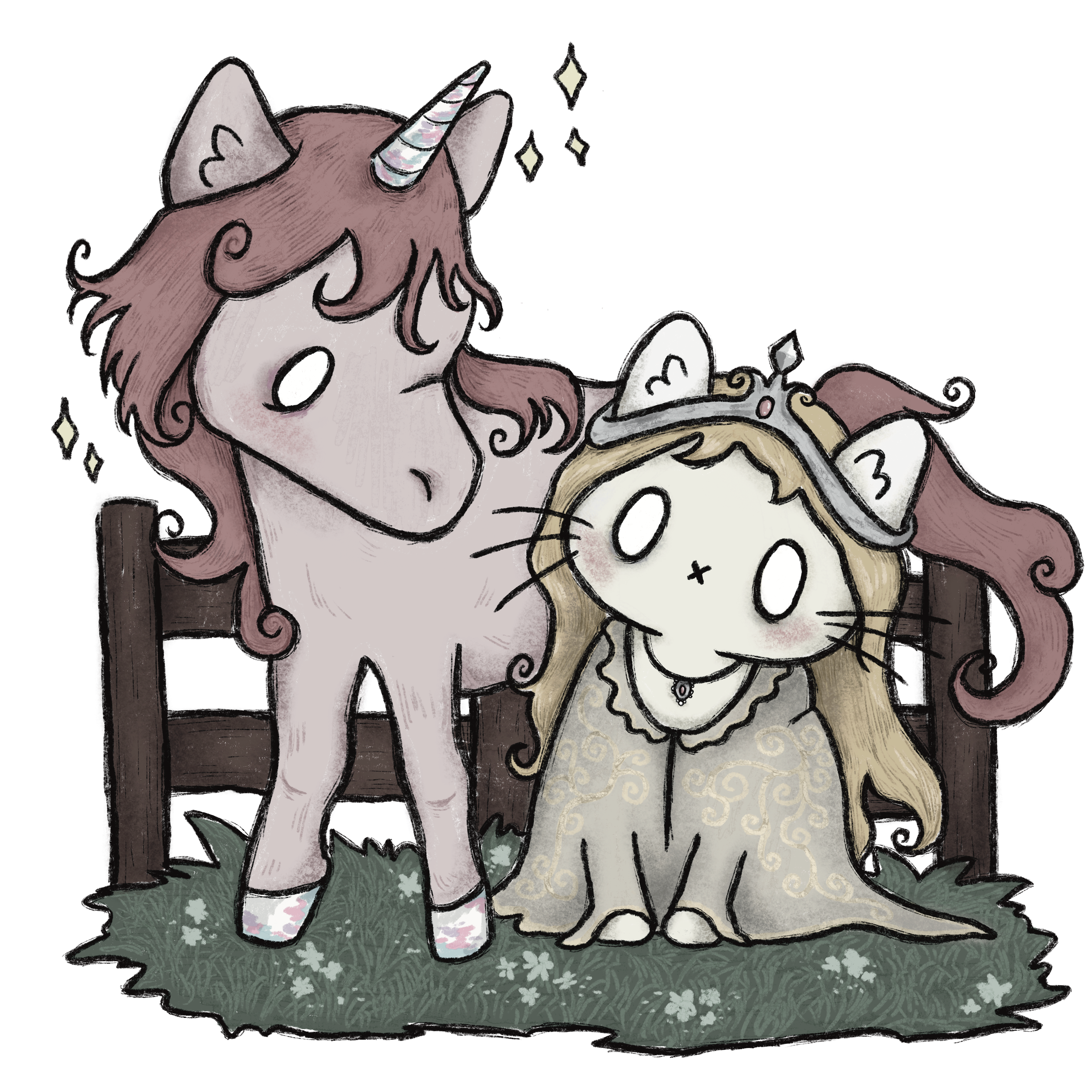 princess cat sticker PRE-ORDER