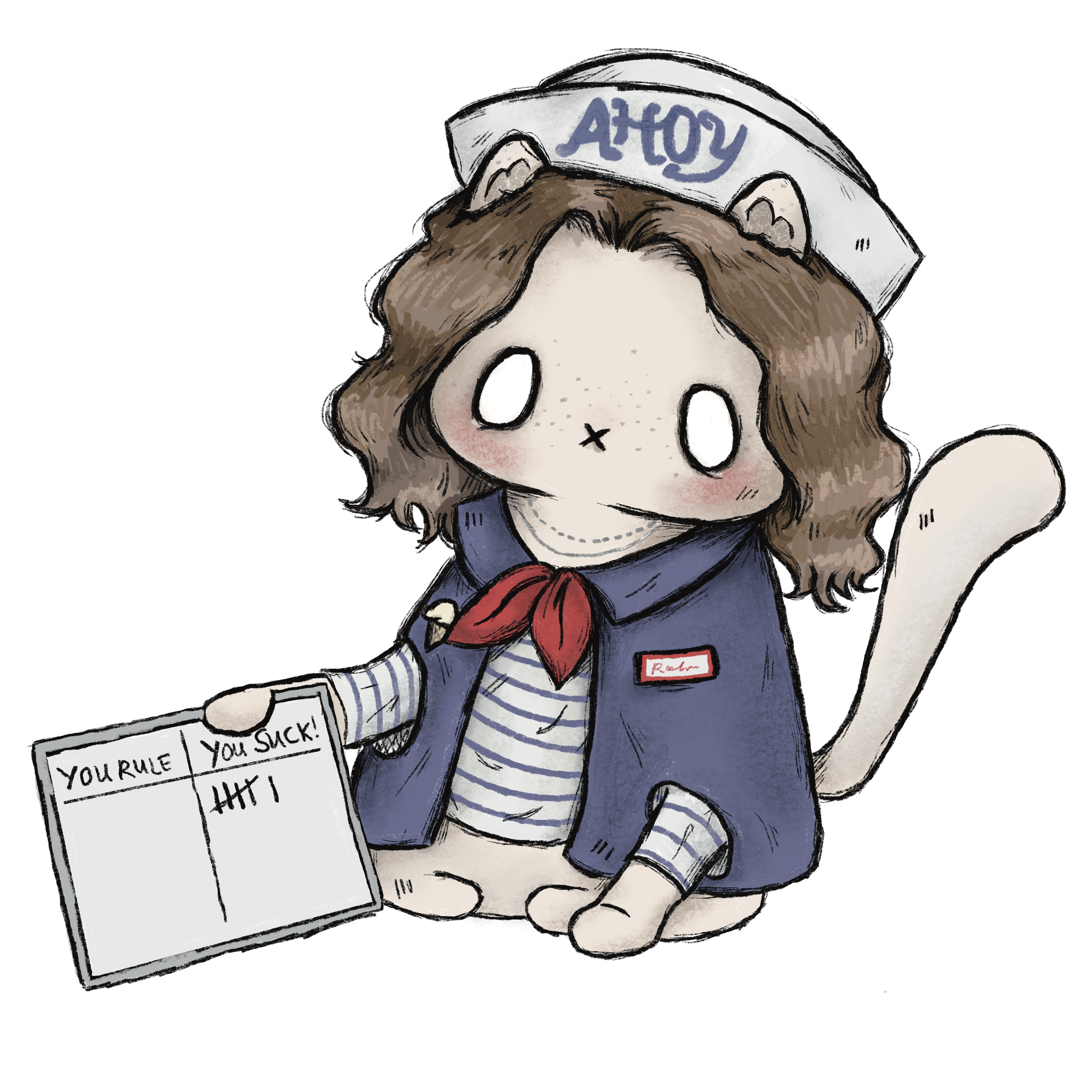 scoops robin cat sticker