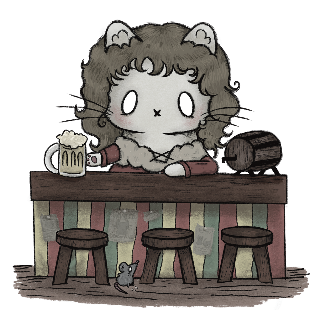 medieval cats stickers mix and match