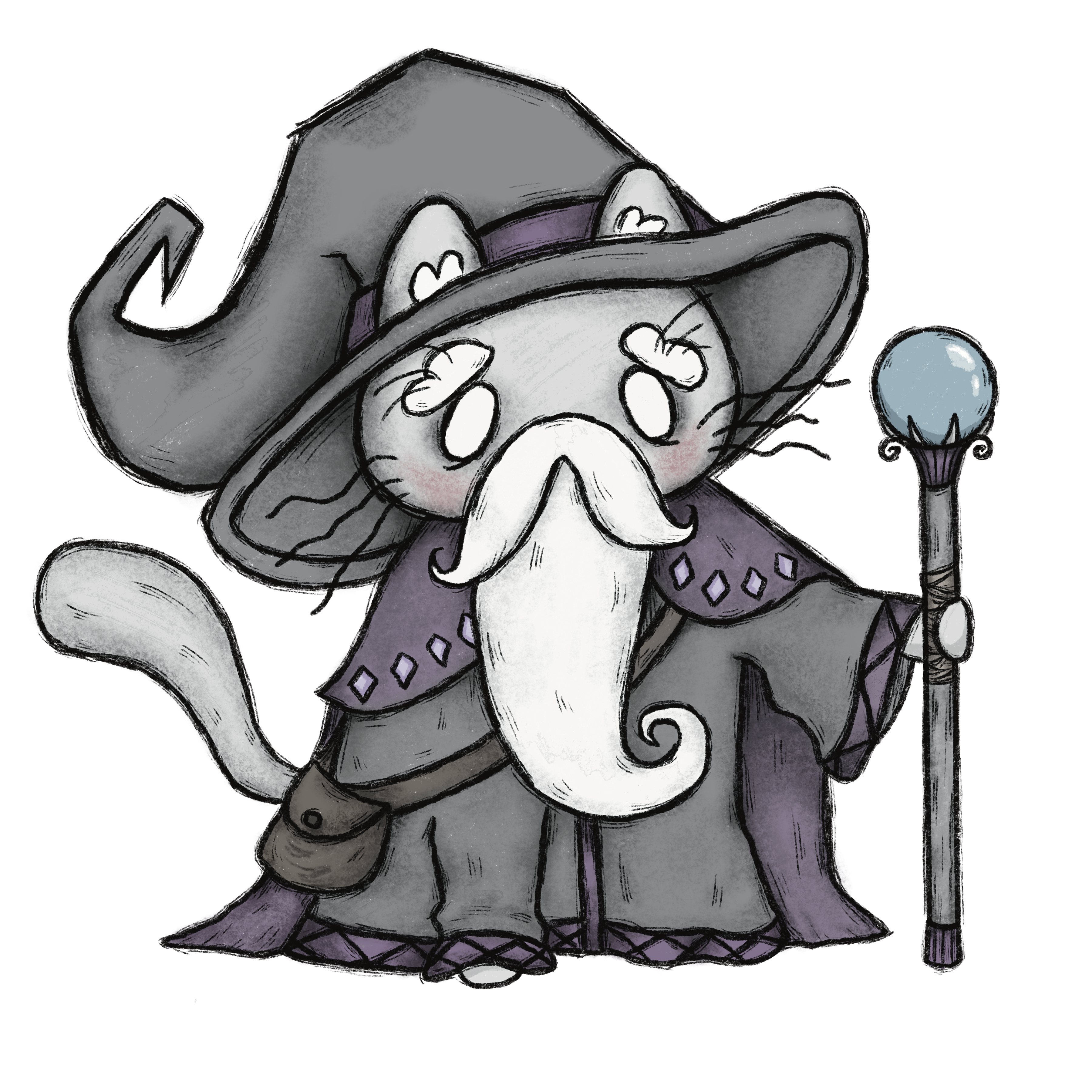 wizard cat sticker PRE-ORDER