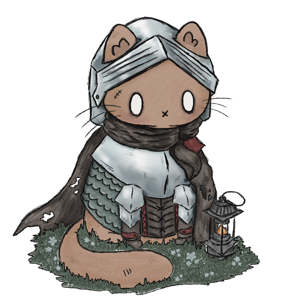 medieval cats stickers mix and match