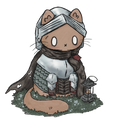 knight cat sticker PRE-ORDER